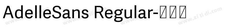 AdelleSans Regular字体转换